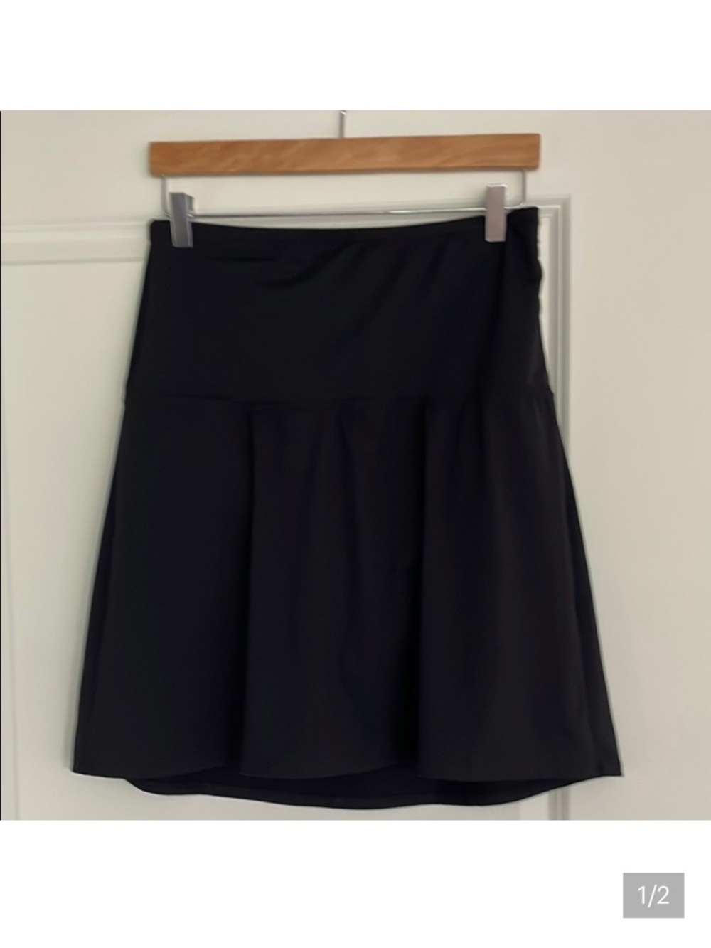 Lands' End Black Swim Skirt Size 16
